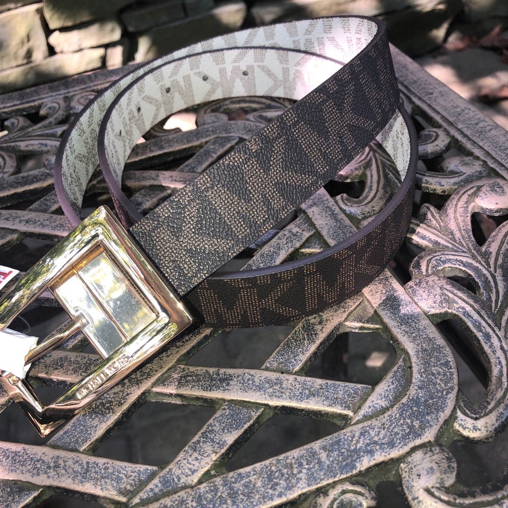 Reversible belt from michael kors new large
